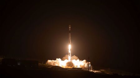 NASA’s SPHEREx (Spectro-Photometer for the History of the Universe, Epoch of Reionization and Ices Explorer) observatory and PUNCH (Polarimeter to Unify the Corona and Heliosphere) satellites lift off on a SpaceX Falcon 9 rocket from Vandenberg Space Force Base in California on March 11, 2025