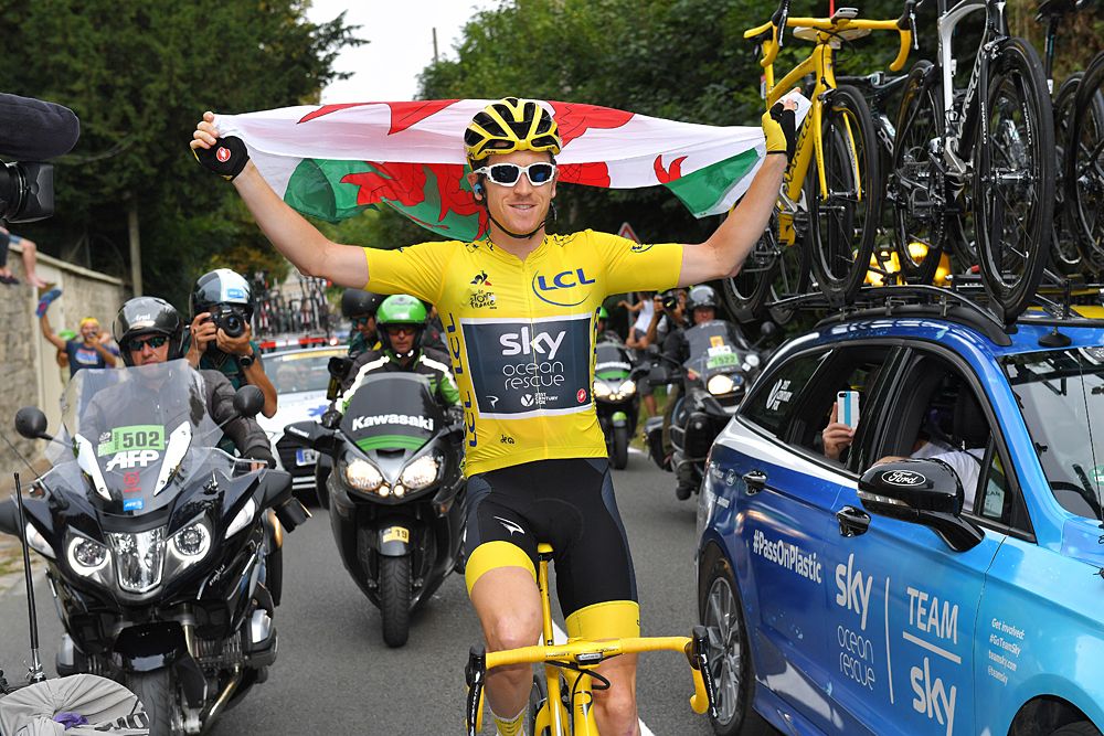 Overall winner Geraint Thomas (Team Sky)