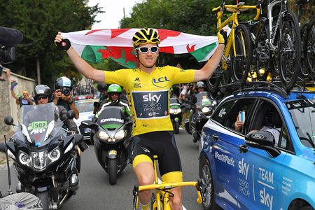 Overall winner Geraint Thomas (Team Sky)