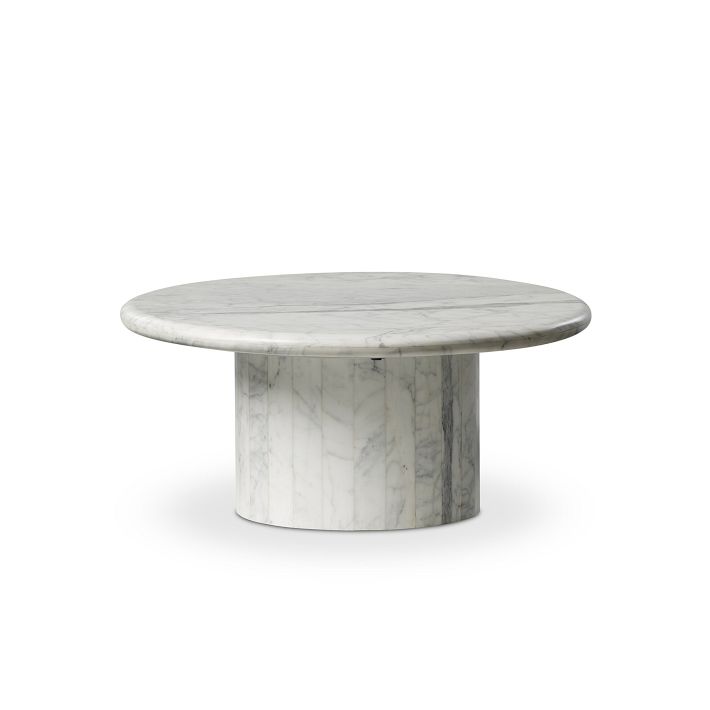 Kadian Calacatta Marble Nesting Coffee Table (31"&amp;ndash;48")