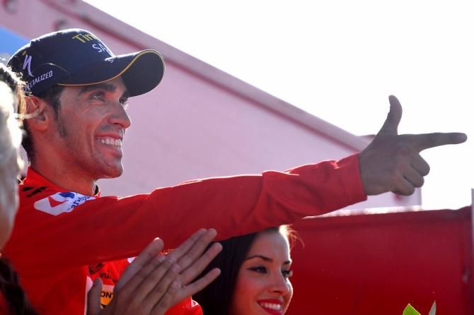 Alberto Contador (Tinkoff-Saxo) fires off a shot