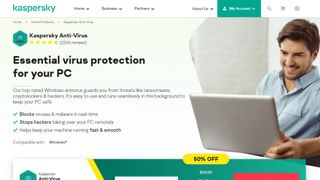 Kaspersky Anti-Virus website screenshot
