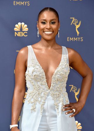 Issa Rae attends the 70th Emmy Awards in Los Angeles