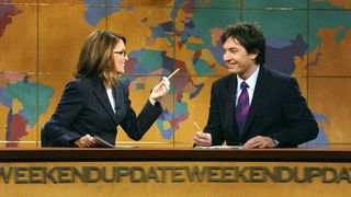 Tina Fey and Jimmy Fallon perform Weekend Update on Saturday Night Live