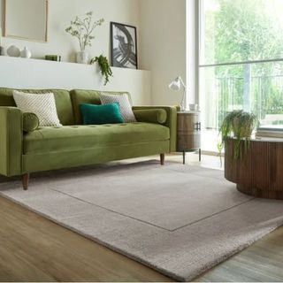 large beige rug from dunelm