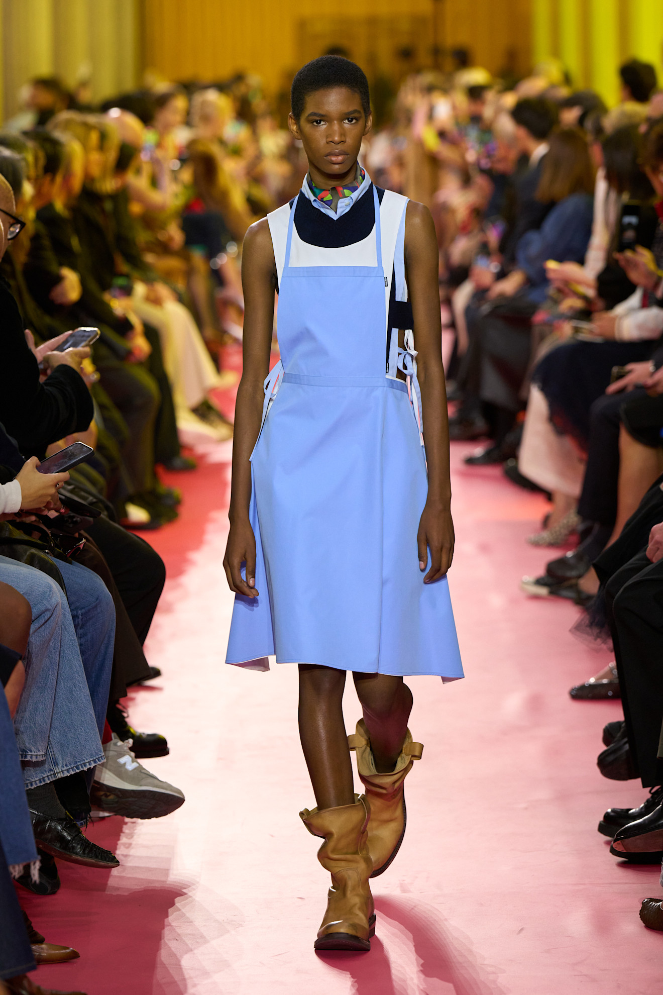 models on the Miu Miu Spring 2026 runway