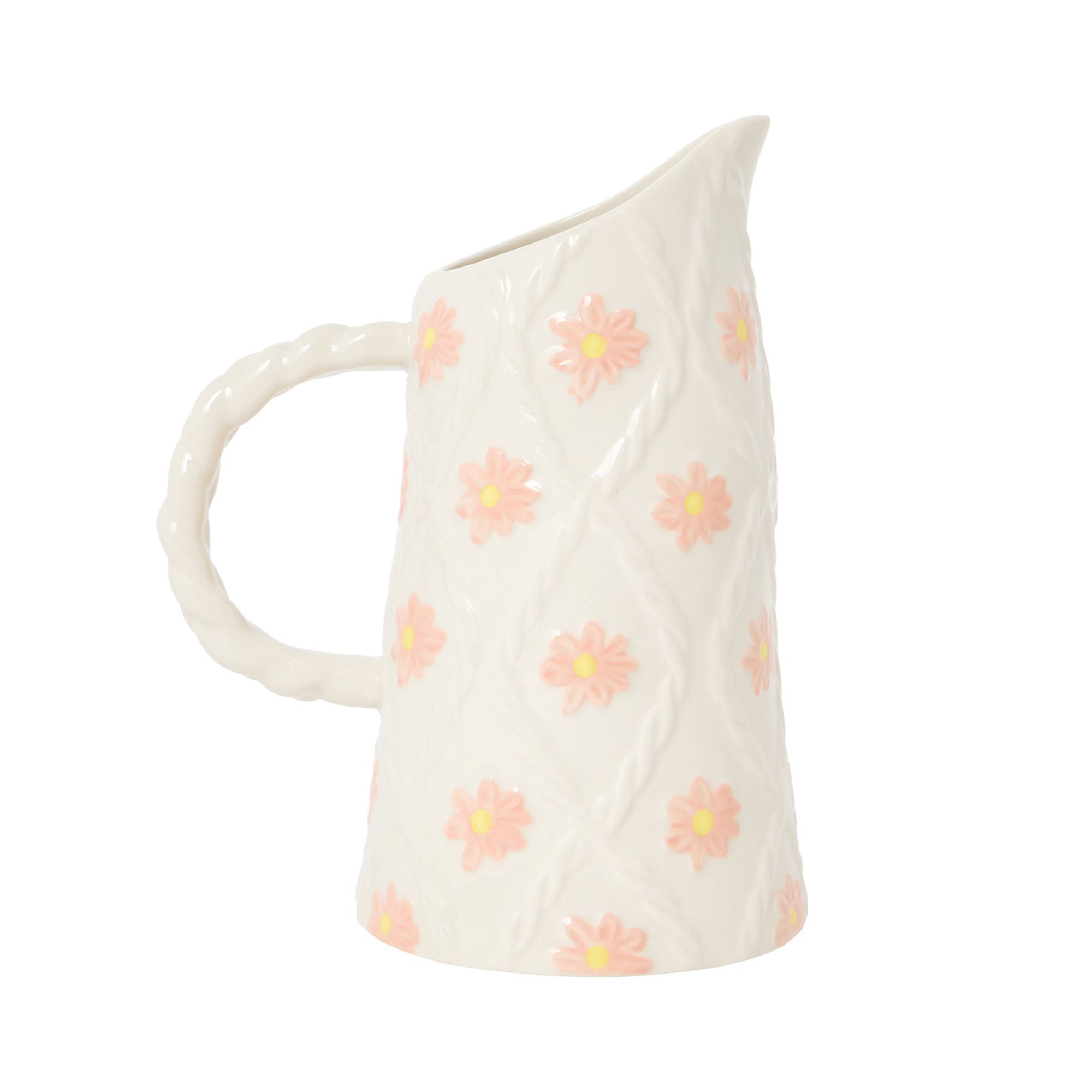 Knitted Floral Jug