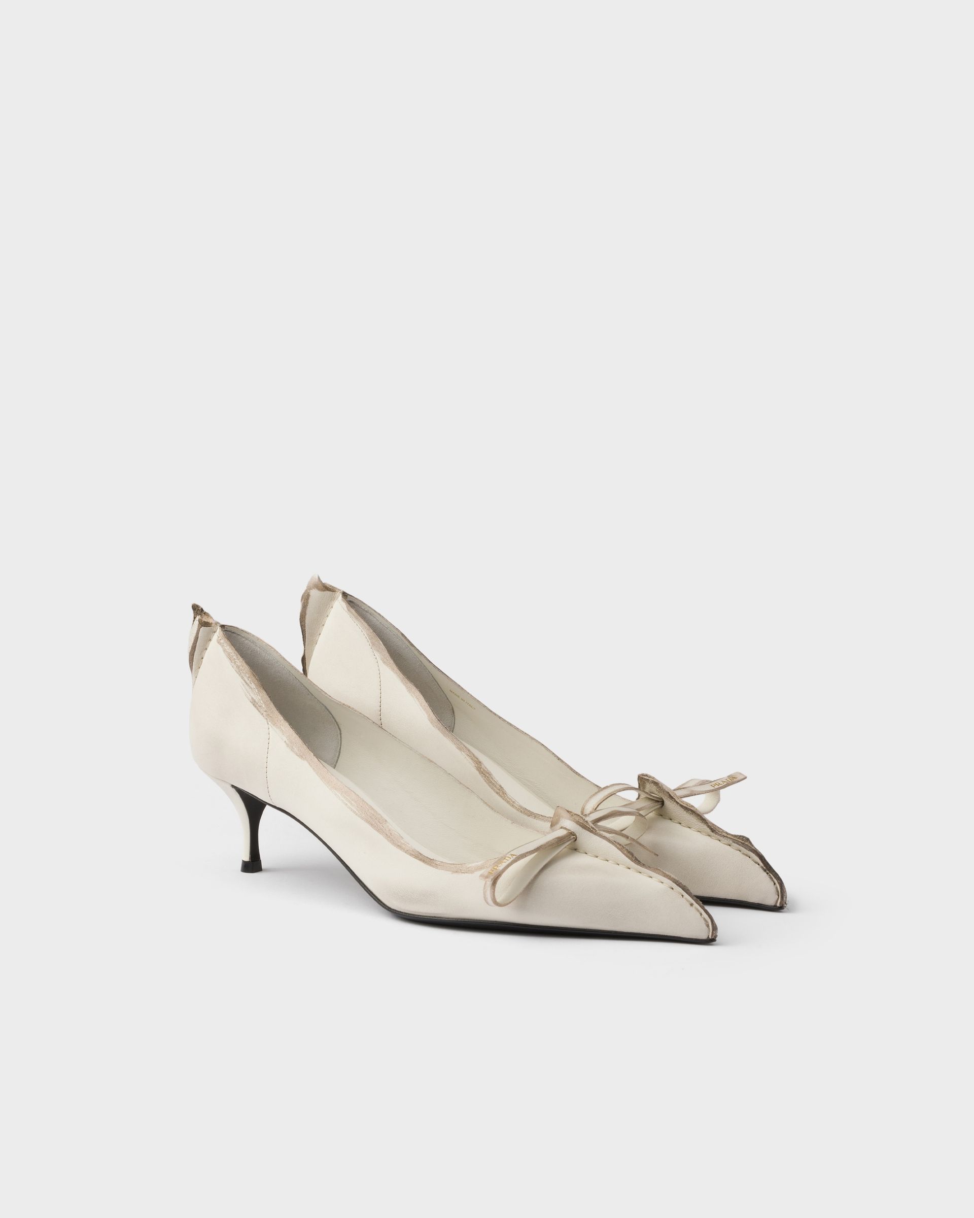 Antiqued Leather Pumps