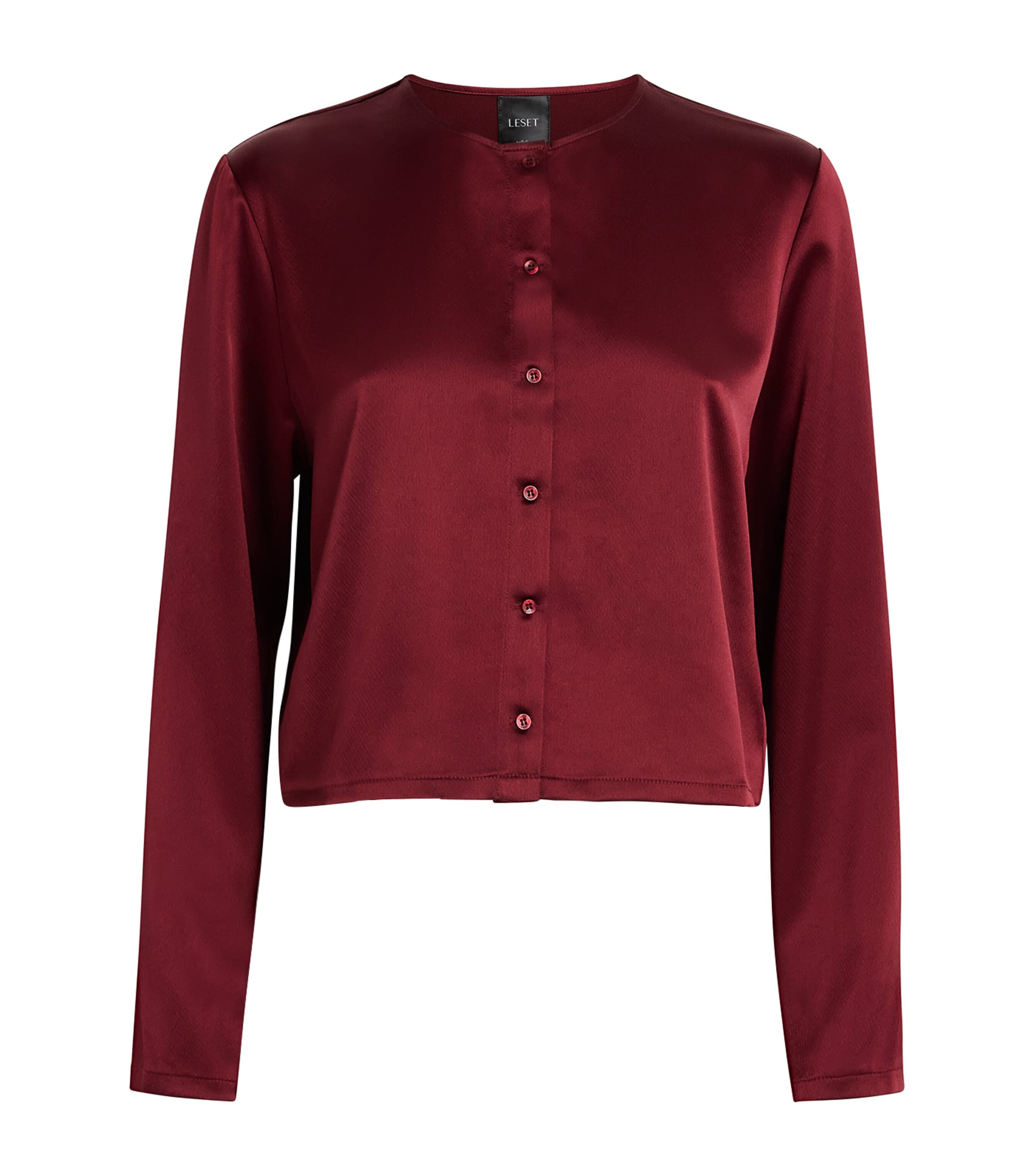 Leset Satin Barb Cardigan