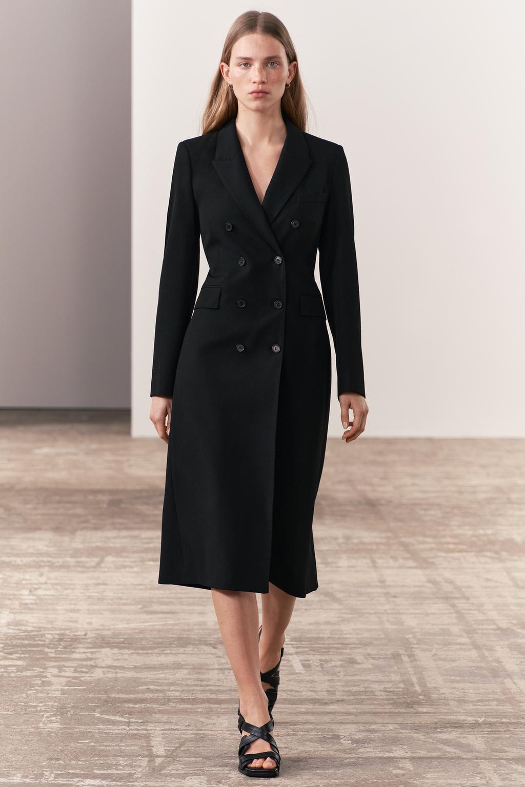 Zara, Tailored Double Breasted Coat Zw Collection