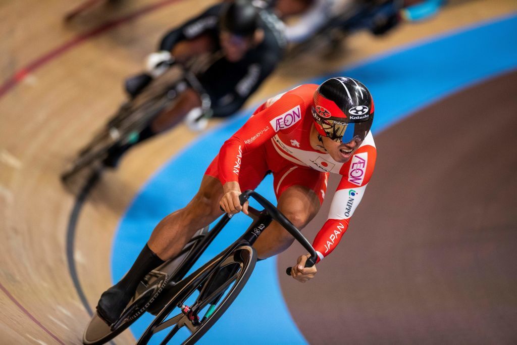 Japans Yuta Wakimoto competes in the Kerin first round during the UCI track cycling World Championship at the velodrome in Berlin on February 27 2020 Photo by Odd ANDERSEN AFP Photo by ODD ANDERSENAFP via Getty Images