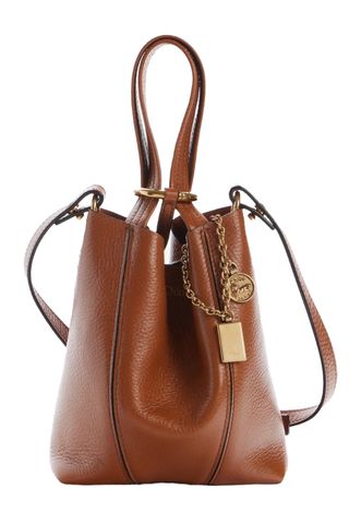 Small Spin Leather Crossbody Tote