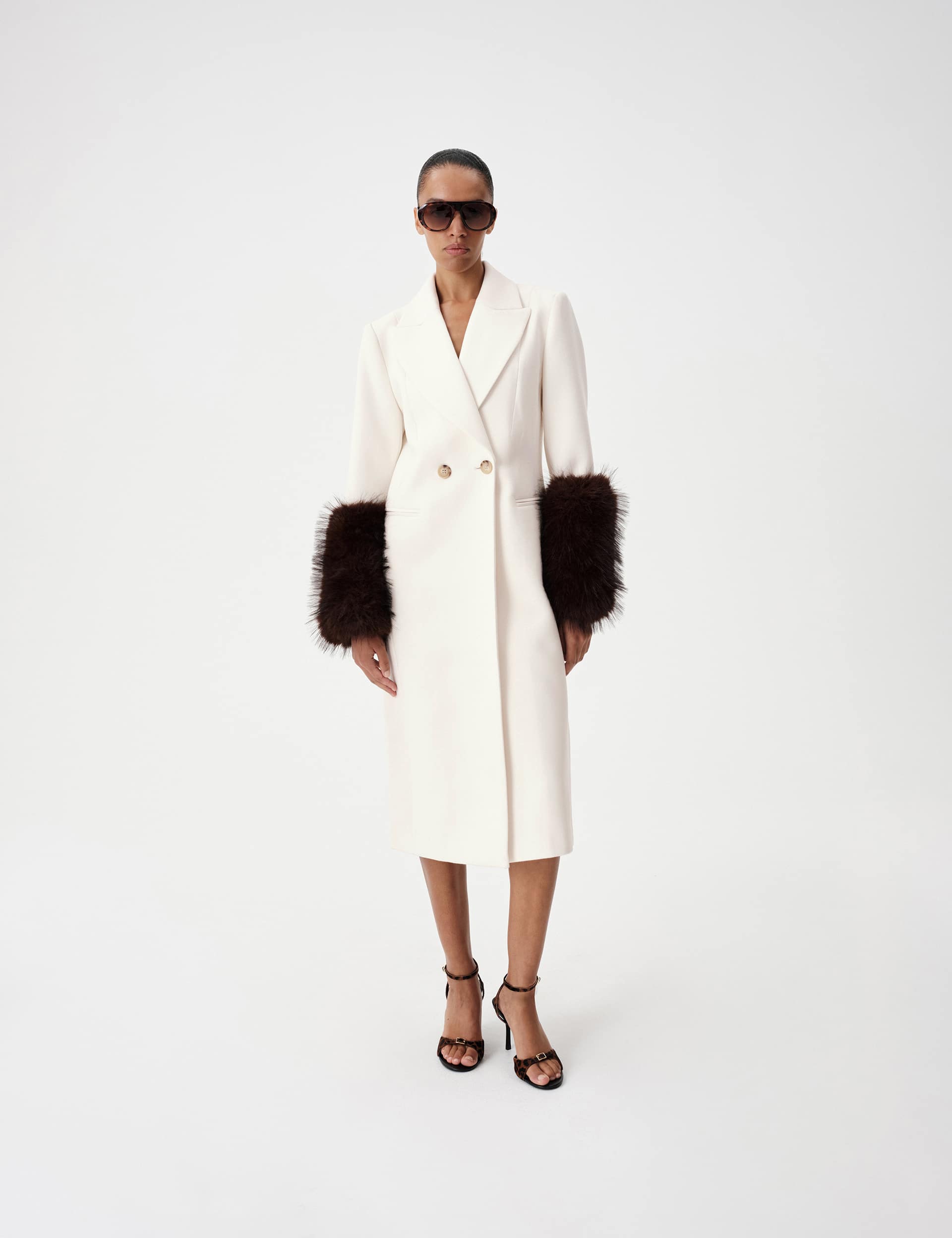 Double Breasted Longline Overcoat