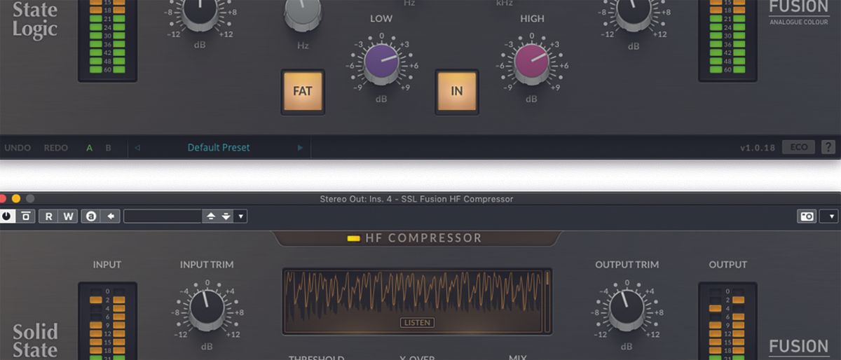 Solid State Logic Fusion Violet EQ and Fusion HF Compressor