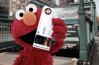 Elmo Shows Off his Orion Boarding Pass