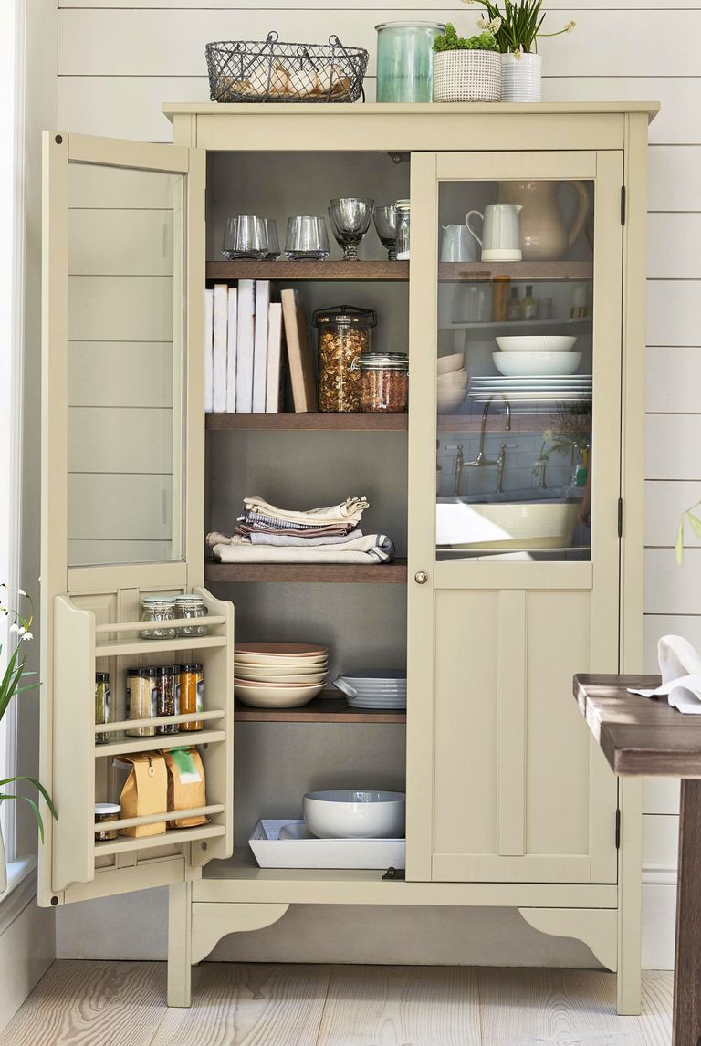 Organized kitchen cupboard