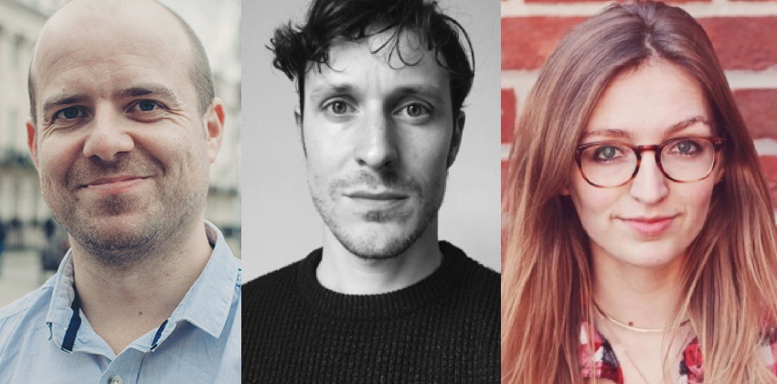 From left to right: Tom Box, Ben Steer and Izzy Burton.