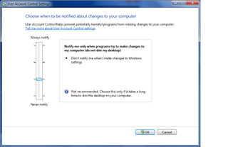 UAC: More Secure, Less Annoying