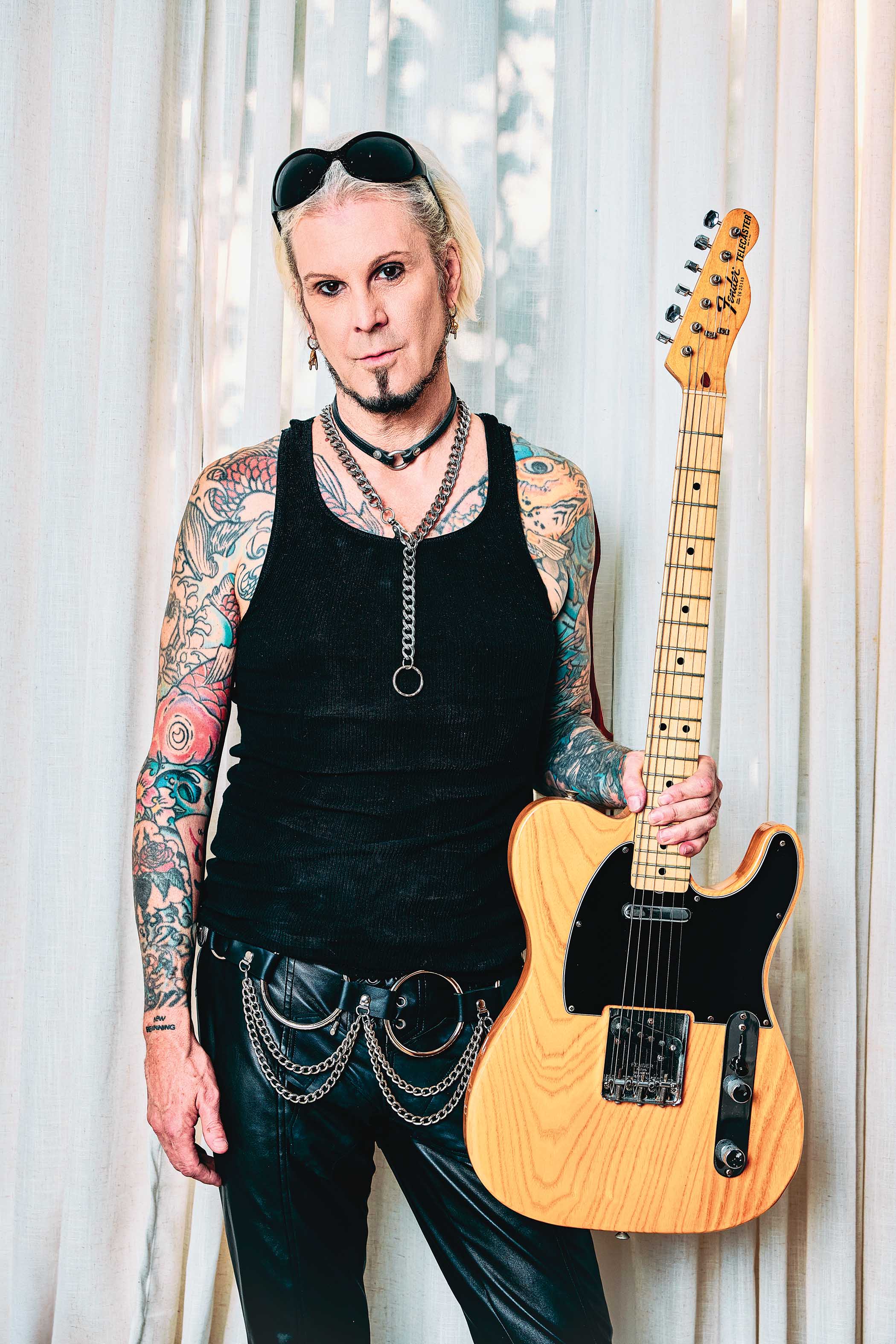 John 5 pictured at home with his Telecasters