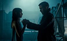 ANA DE ARMAS as Joi and RYAN GOSLING as K in Alcon Entertainment's action thriller "BLADE RUNNER 2049," a Warner Bros. Pictures and Sony Pictures Entertainment release, domestic distribution by Warner Bros. Pictures and international distribution by Sony 