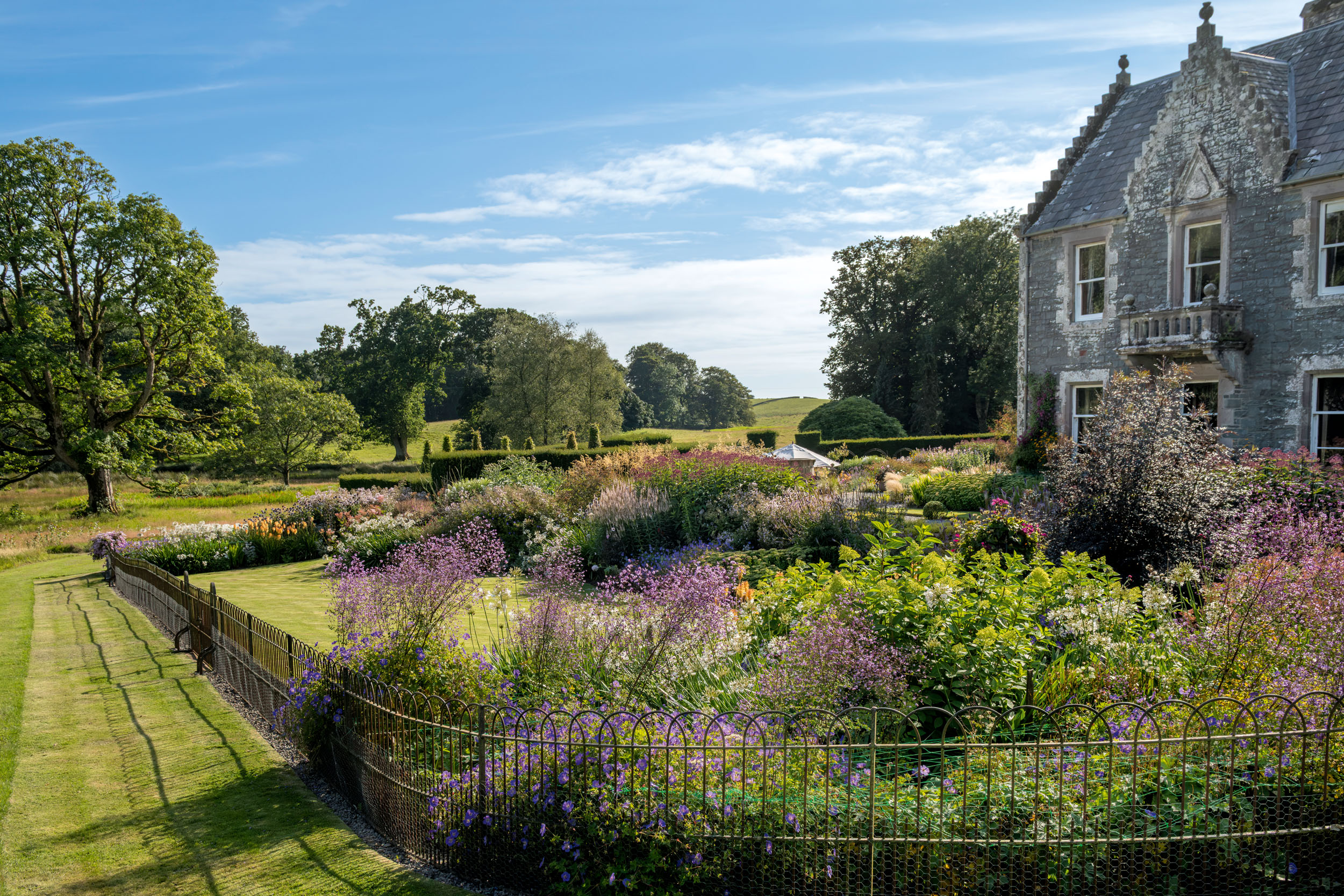 The garden at Craichlaw House