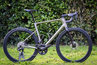 Ribble Allroad Ti Pro full bike on a lawn