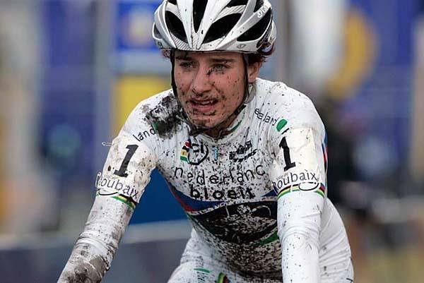 Marianne Vos' face showed the strain of her effort.