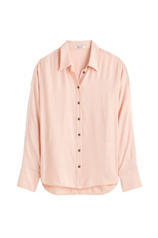 Madewell Heathered Flannel Dolman Button-Up Shirt (Was $85) 