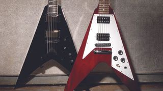 Two Gibson Flying V models