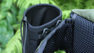 Close up of the Oglah hip pack bottle pocket