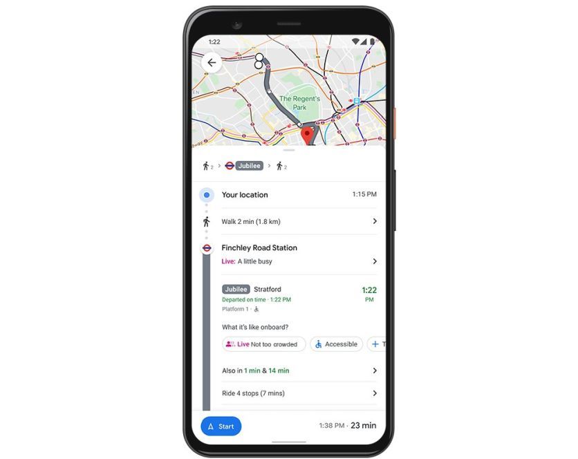 Google Maps can now tell you how crowded your transit line is in real ...