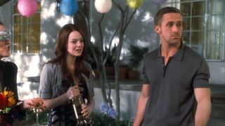 Emma Stone and Ryan Gosling in Crazy, Stupid, Love.