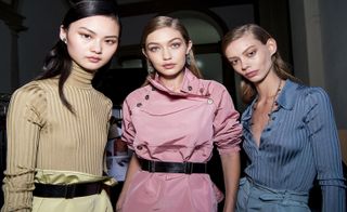 Bottega Veneta S/S 2017 fashion backstage models