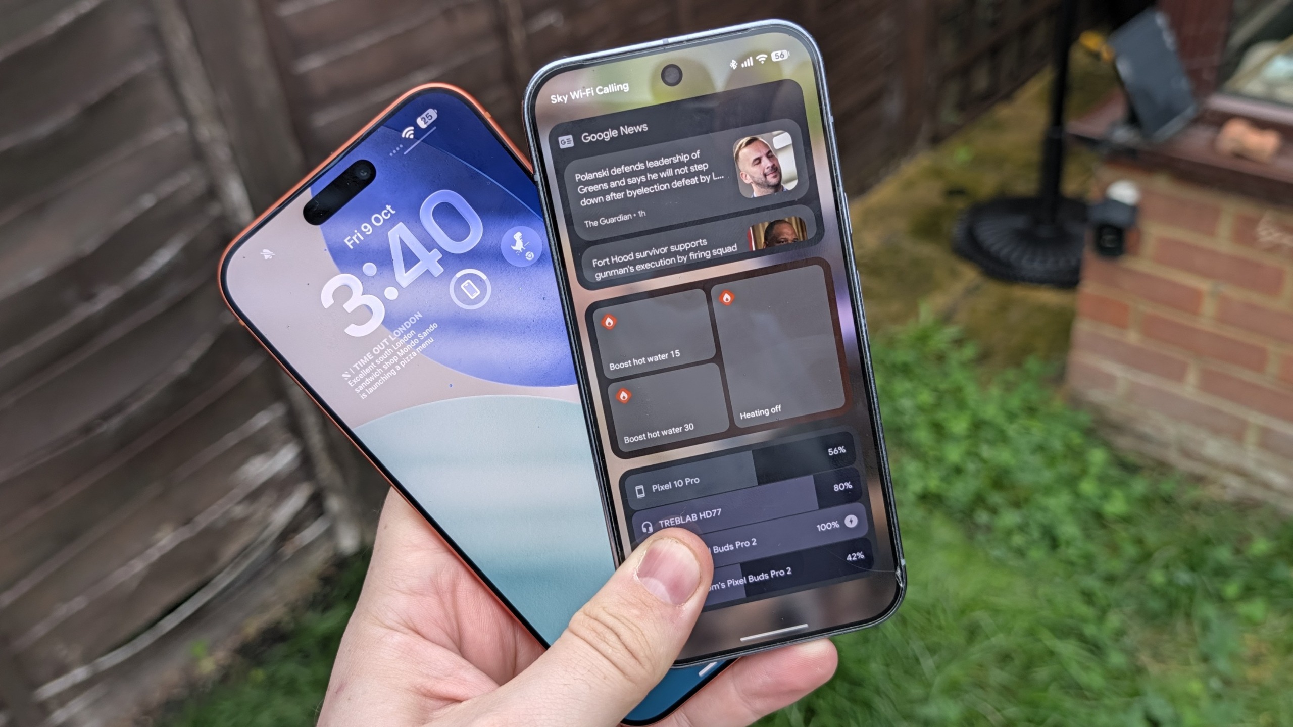 ios 27 vs aandroid 17, picel 10 pro and iphone 17 pro max