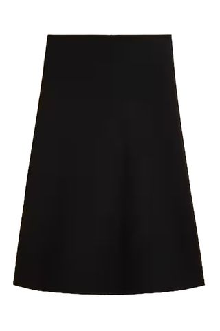 A-Line Circle Skirt in Double-Cloth Wool Blend