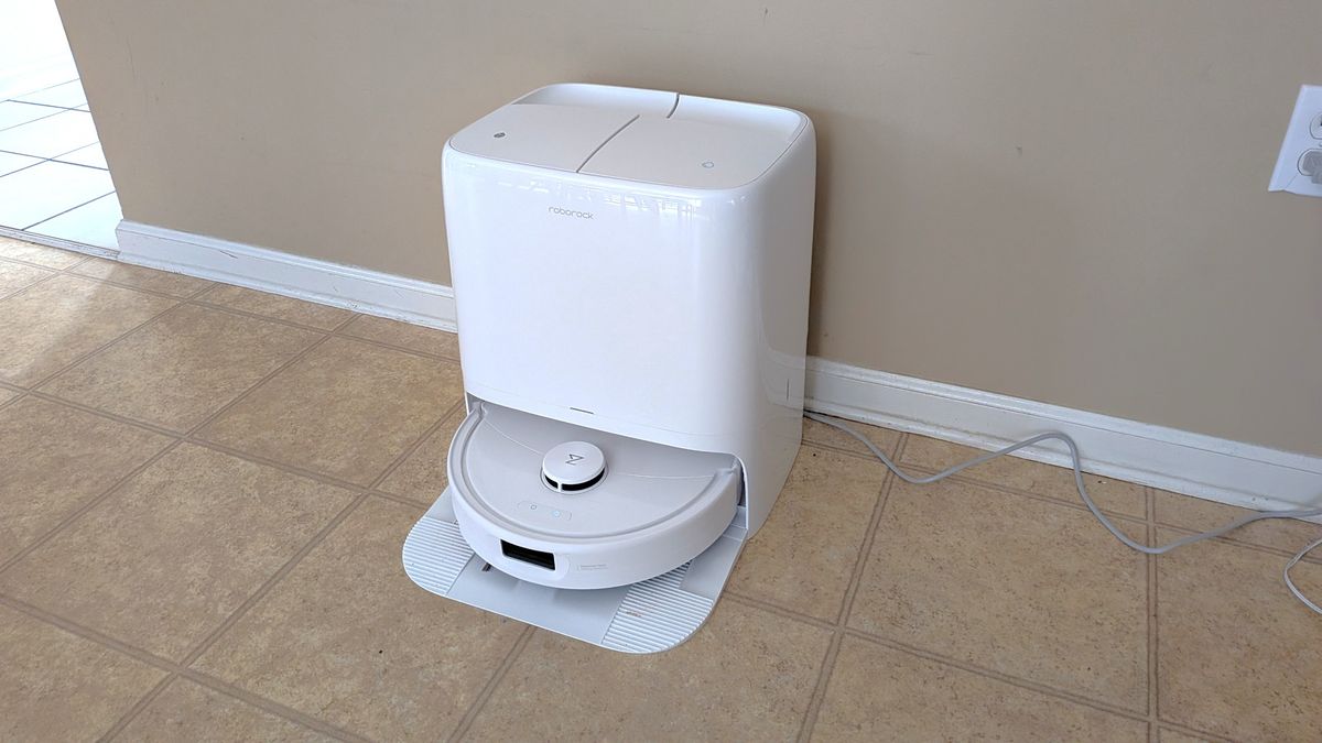 Roborock Qrevo 2 Pro in its dock