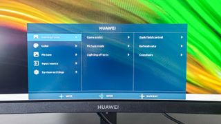 Huawei MateView GT settings screen