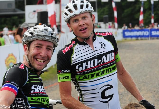 Sho-Air team-mates Jeremiah Bishop (L) and Alex Grant (R)