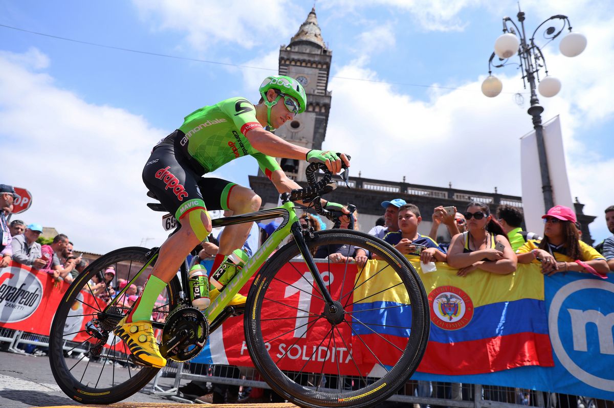 Michael Woods (Cannondale-Drapac) enjoying his debut Giro