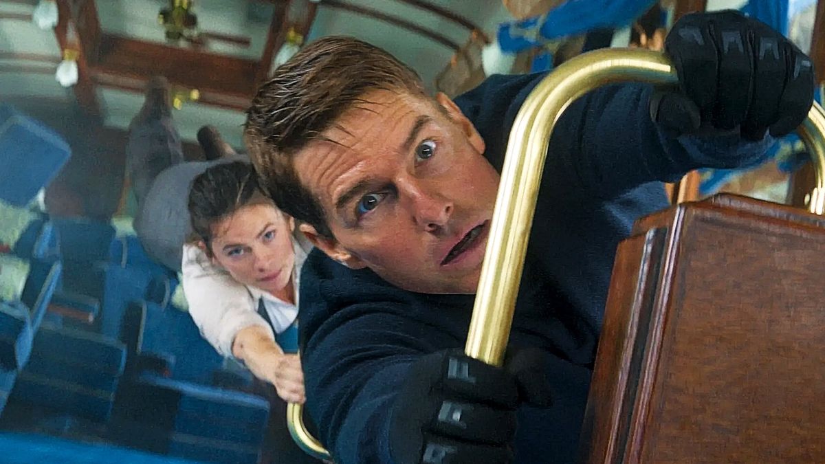 Hayley Atwell and Tom Cruise in Mission: Impossible - Dead Reckoning Part One