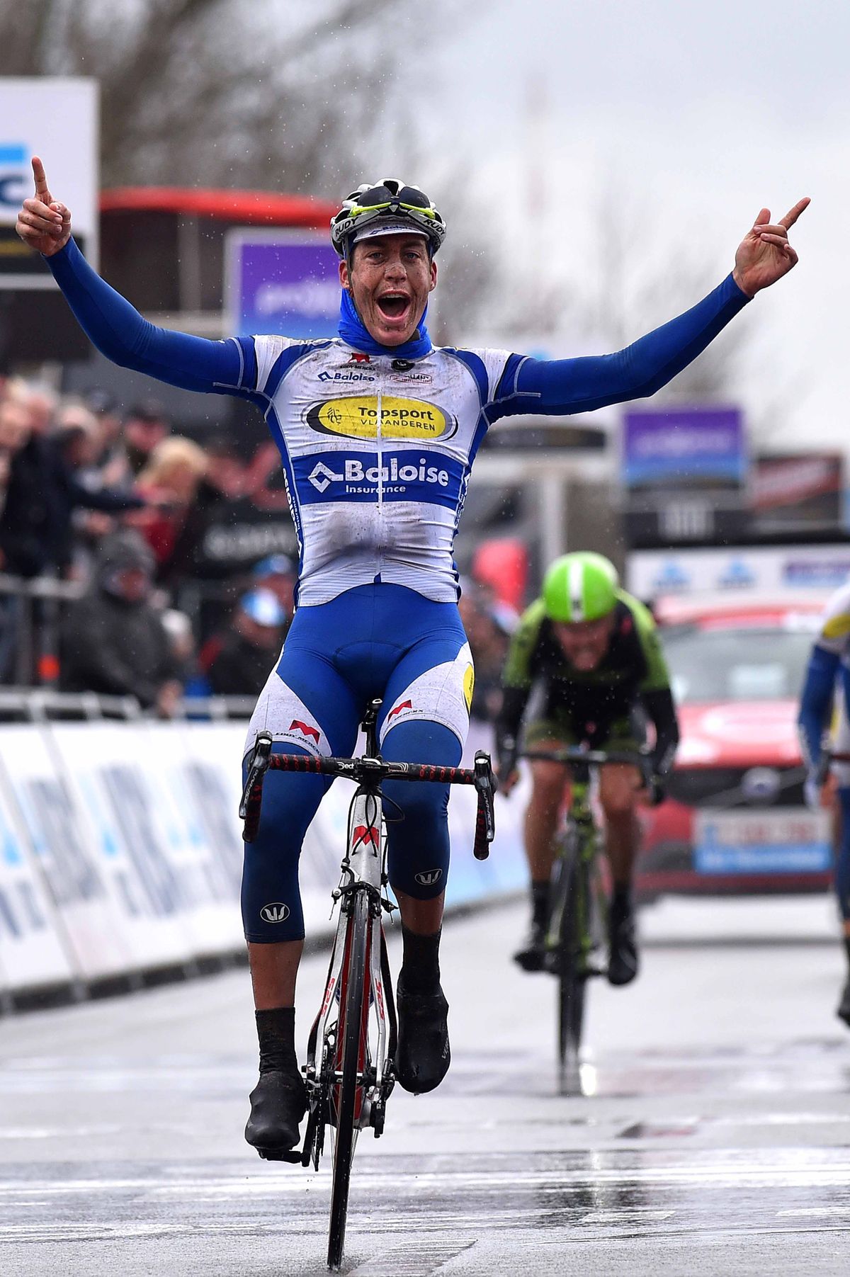Jelle Wallays (Topsport Vlaanderen-Baloise) wins Dwars door Vlaanderen