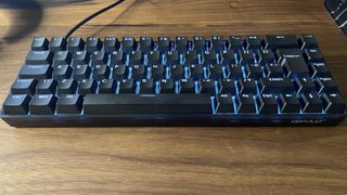 The QPAD Flux 65 Model 5 Hall effect gaming keyboard.