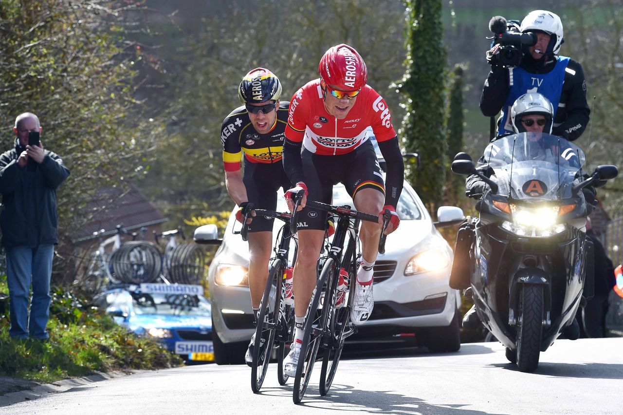Lars Bak and Jens Debusschere (Lotto Soudal)