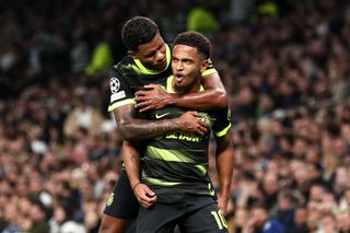 Marcus Edwards of Sporting CP celebrates