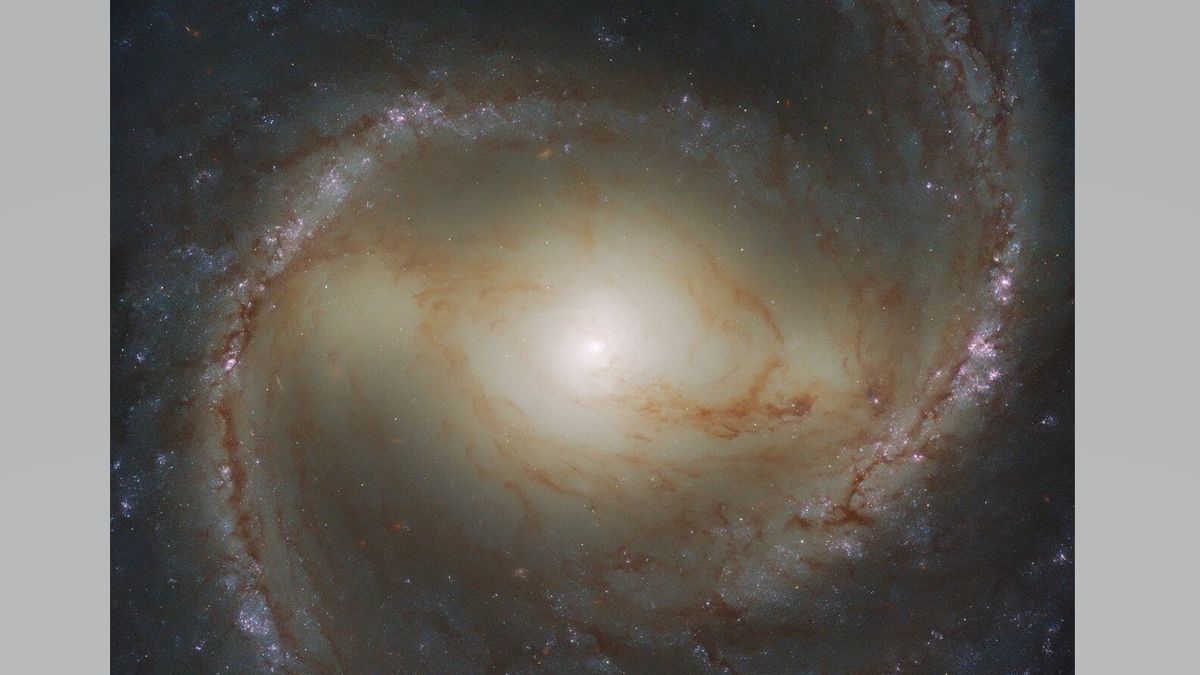 See a behemoth black hole and spiral galaxy like only the Hubble telescope can