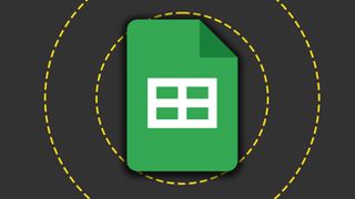 The Google Sheets logo on the ITPro background