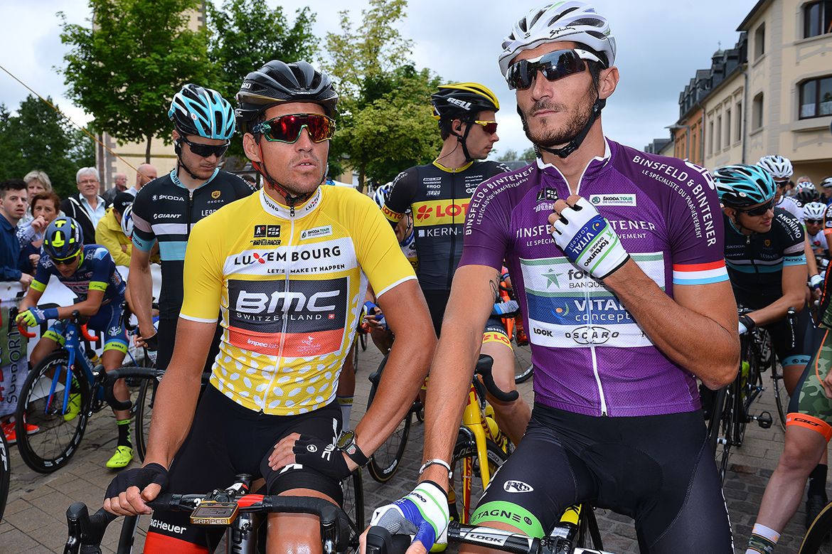Greg Van Avermaet and Brice Feillu at the Tour de Luxembourg