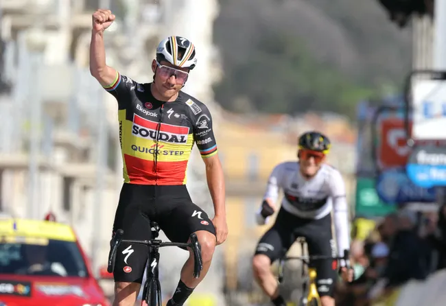 Remco Evenepoel vince a Nizza (foto: Getty Images)