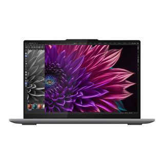 Lenovo Yoga Pro 9i 16 Gen 9 open with the display facing forward on a white background