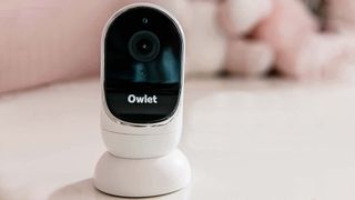 Owlet Dream Duo baby monitor on desk